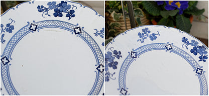 French Ironstone Dinner Plate K&G (Keller et Guérin) Lunéville Terre de Fer