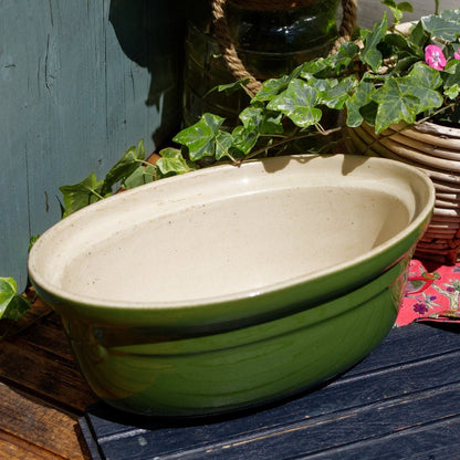 French Glazed Stoneware Casserole Dish Poelons en terre cuites vernissée