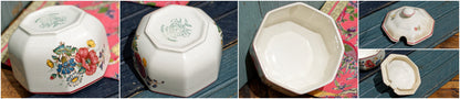 French German Ironstone Serving Piece OLD ABBEY WARE Fleurs Des Champs V & B.M SAAR Basin 1584 Villeroy & Boch