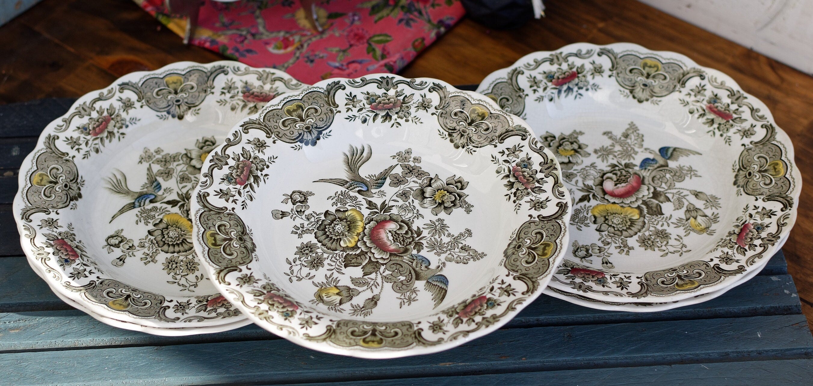 Vintage Conference by Ridgway Stffordshire England Dinnerware outlets Serves 4 Vintage