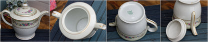 Années 1950 ~ Charles Ahrenfeldt France LIMOGES ~ Français Service à café/thé en porcelaine fine antique pour 10 personnes