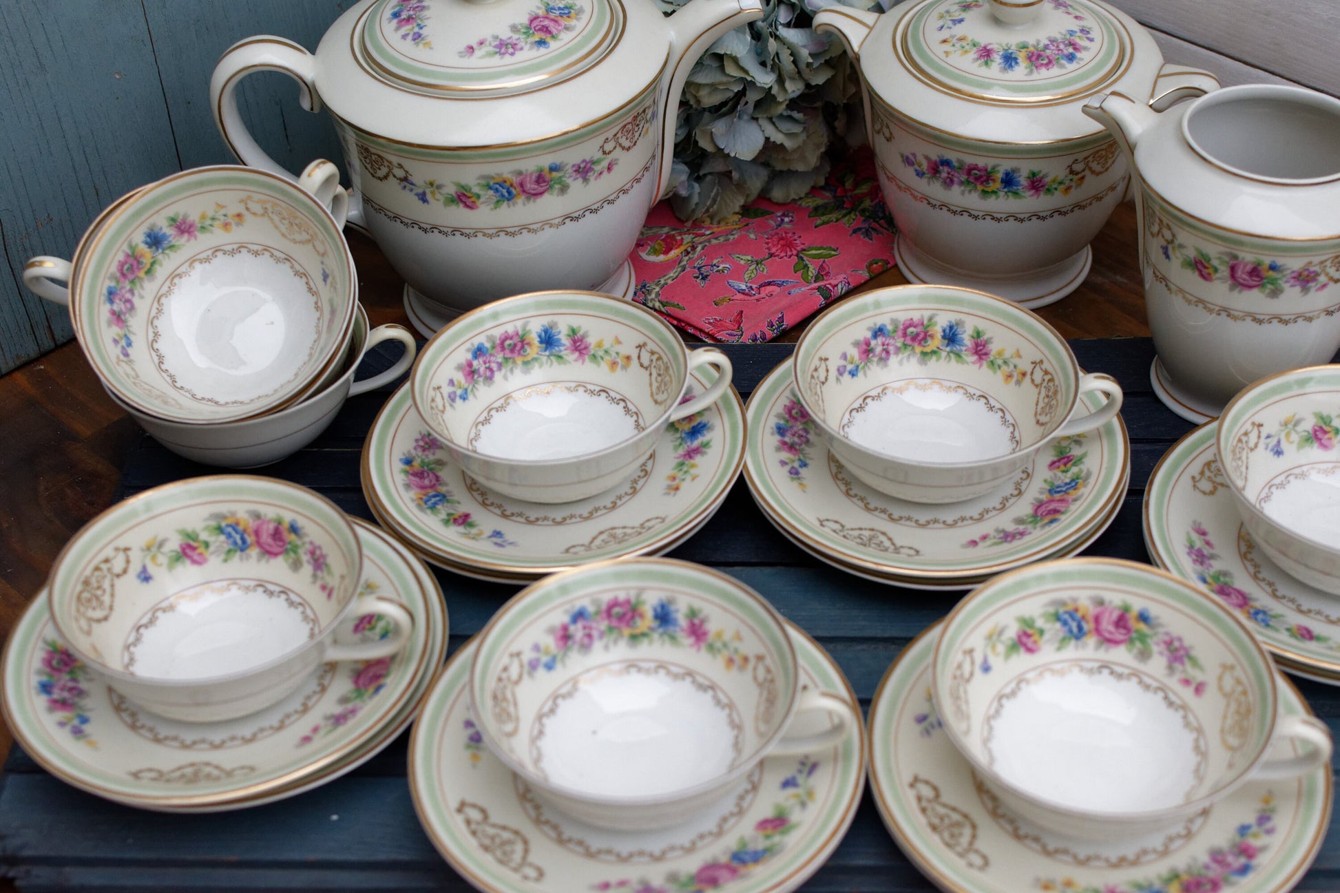 French Fine Porcelain FRANCE Charles Ahrenfeldt LIMOGES 25 coffee tea service