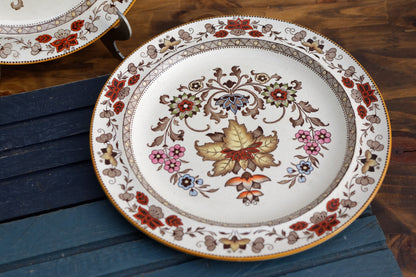 1860s Collectible Fine English Ironstone Decorative Plate MANDARIN Wedgwood England