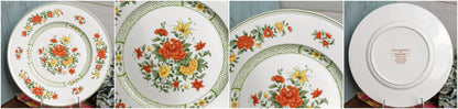 French German Ironstone Plate Villeroy & Boch 1748 Summerday Vitro-Porzellan Sputmaschinenfest Garanti lave-vaiselle Dishwasher Safe W. Germany