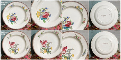 French Ironstone Soup Plate Joseph Hannong Strasbourg Faiencerie of Clairefontaine Polychrome