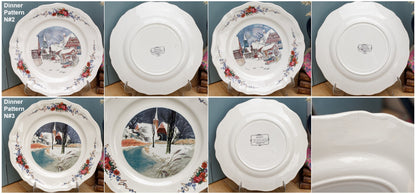 French Ironstone Henri Loux Alsace Scenes Obernai Faienceries Sarreguemines France Terre de Fer