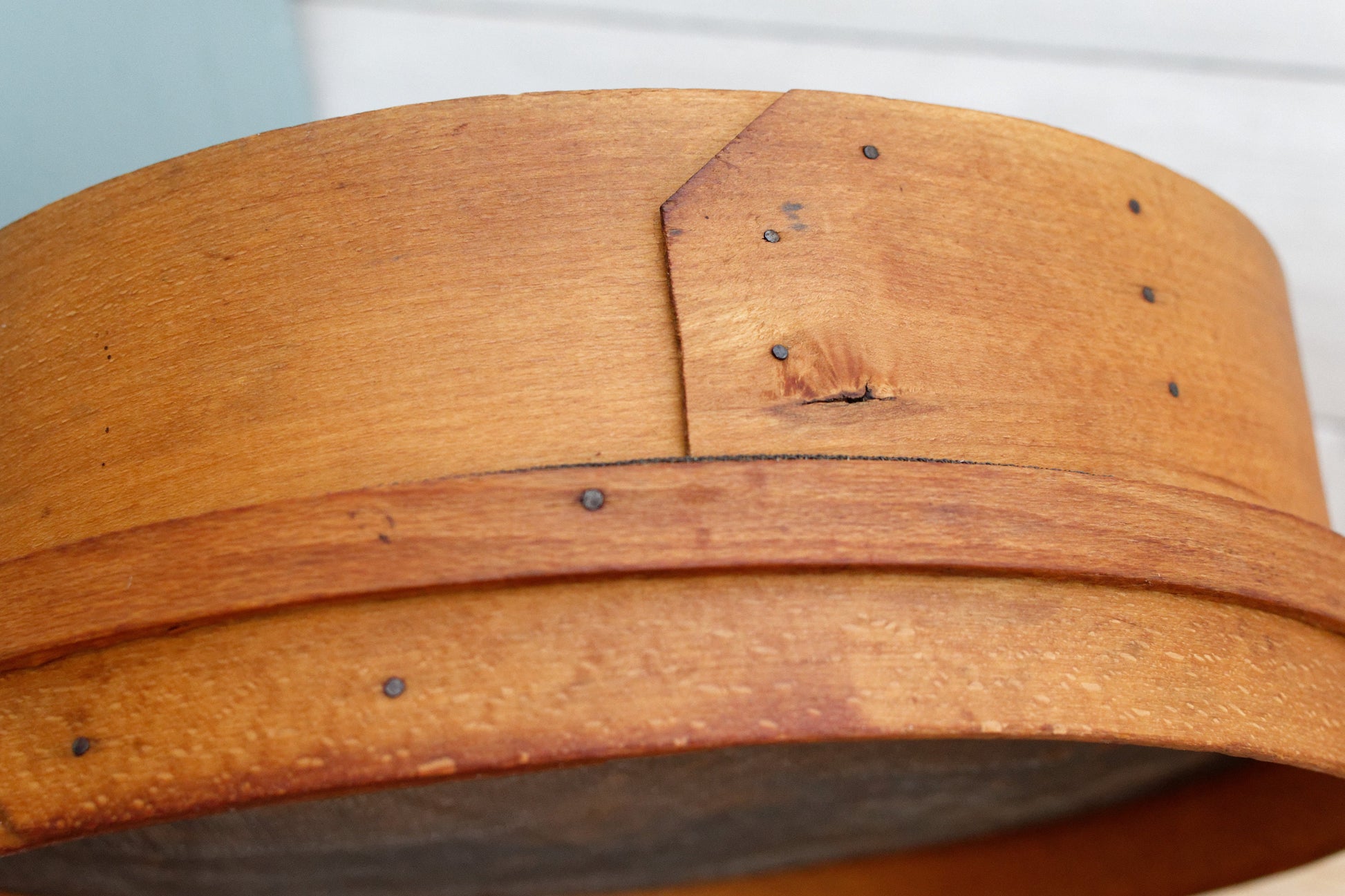 French Antique WOODEN Shaker Style Grain Sifter ~ Bentwood Grain Sieve ~ Flour Screen 